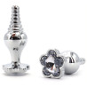 Generique Plug Bijou Leaf 7 x 2.7cm Transparent
